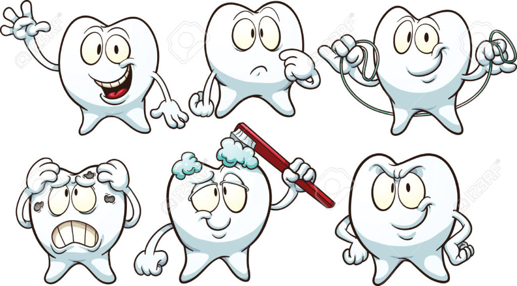 29760357 Cartoon Teeth Vector Clip Art Illustration With Simple Gradients Each On A Separate Layer Stock Vector 1024x566